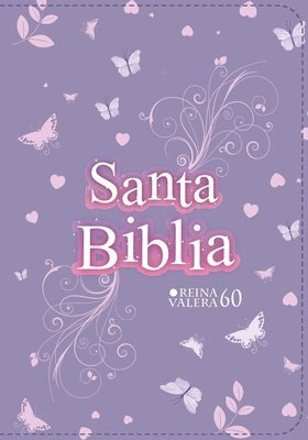 bokomslag Biblia Rvr 1960 Compacta Símil Piel Juvenil Mariposa Lila (Bible Rvr 1960 Compact Size Leatherlike Youth Lilac Butterfly (Spanish Edition)