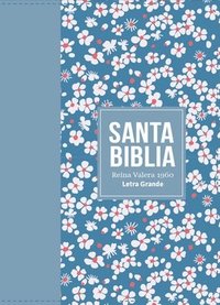 bokomslag Biblia Rvr 1960 Compacta Símil Piel Flores Azul Claro (Bible Rvr 1960 Compact Size Leatherlike Light Blue Flowers (Spanish Edition)