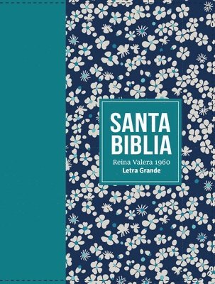 bokomslag Biblia Rvr 1960 Compacta Símil Piel Flores Verde Azulado (Bible Rvr 1960 Compact Size Leatherlike Teal Flowers (Spanish Edition)