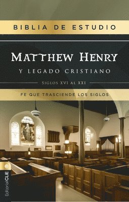 Rvr, Biblia de Estudio Matthew Henry Y Legado Cristiano, Tapa Dura, Interior a DOS Colores, Comfort Print