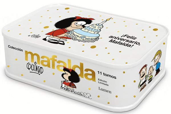Lata Mafalda: 11 Tomos En Una Lata (Edición Feliz Aniversario, Mafalda) / Mafalda Collection: 11 Volumes in a Tin Box (Happy Anniversary Edition, Mafa