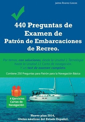 bokomslag 440 Preguntas de Examen de Patrn de Embarcaciones de Recreo