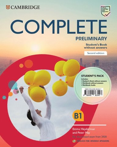 bokomslag Complete Preliminary Student's Pack (Student's Book without answers and Workbook without answers and Audio) English for Spanish Speakers