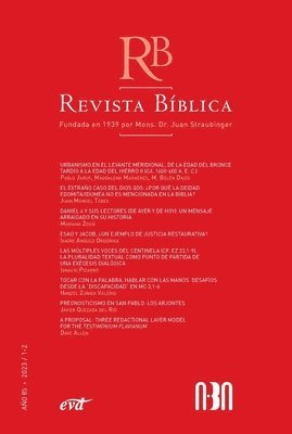 bokomslag Revista Bíblica 2023/1-2 - Año 85