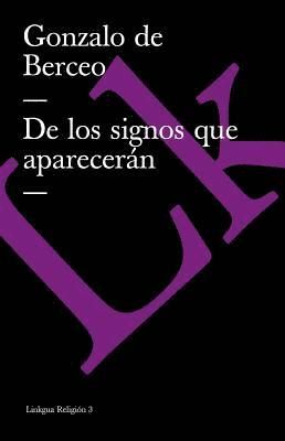 bokomslag De los signos que aparecerán antes del juicio