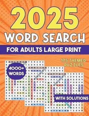 bokomslag 2025 Word Search for Adults Large Print 4000+ Words