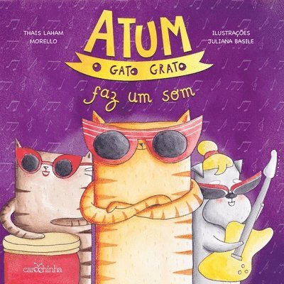 Atum, o gato grato faz um som 1