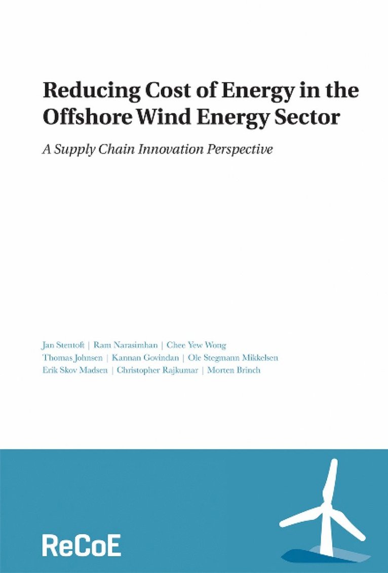 Reducing Cost of Energy in the Offshore Wind Energy Sector 1