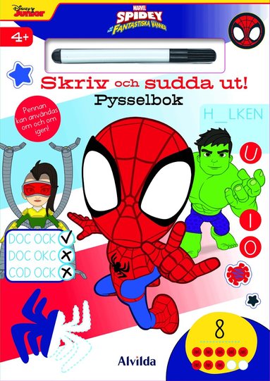 Marvel Spidey - Skriv och sudda ut! Pysselbok, Häftad