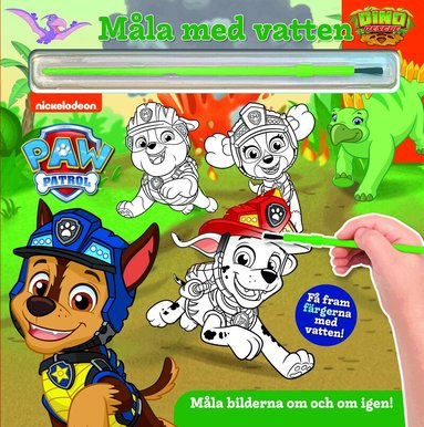 Paw Patrol Dino. Måla med vatten, Kartonnage