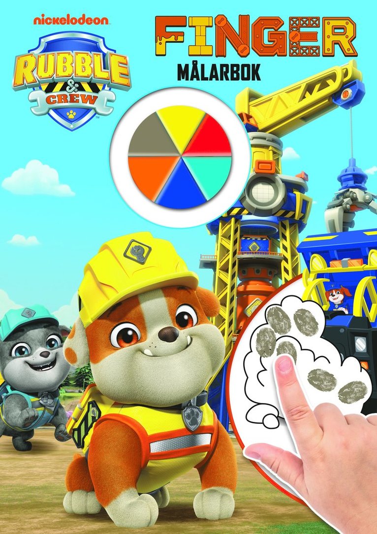 Måla med fingerfärg - Rubble & crew
