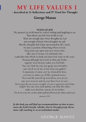 George Manus - My Life Values I, Häftad