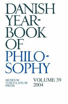 bokomslag Danish Yearbook of Philosophy