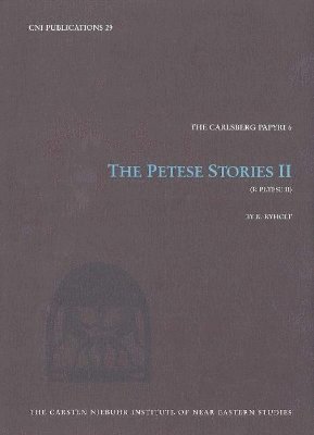 The Carlsberg papyri The Petese stories II (P. Petese II) 1