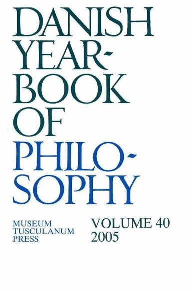 Collin Finn - Danish Yearbook of Philosophy, Häftad