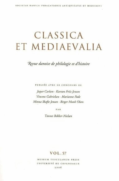 Jesper Carlsen, Karsten Friis-Jensen, Vincent Gabrielsen, Marianne Pad, Minna Skafte Jensen, Birger Munk Olsen - Classica et Mediaevalia, Häftad