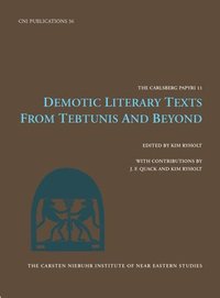 bokomslag Demotic Literary Texts from Tebtunis and Beyond