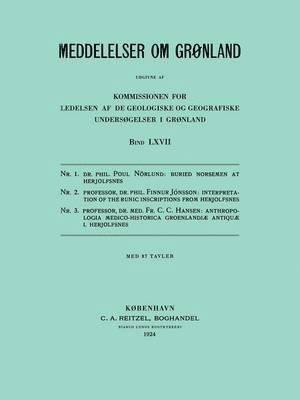 bokomslag Monographs on Greenland / Meddelelser Om Gronland