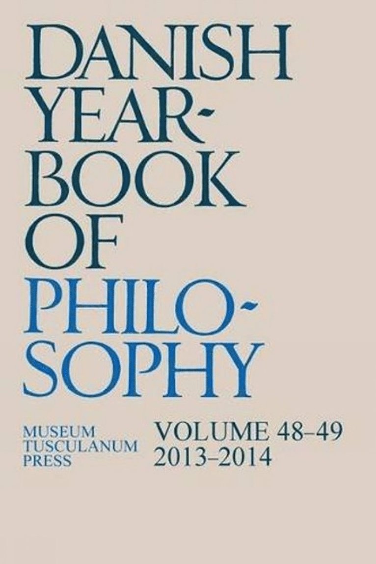 Soren Gosvig Olesen, Søren Gosvig Olesen - Danish Yearbook of Philosophy, Häftad