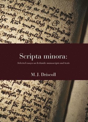 Matthew James Driscoll, Anne Mette Hansen, René Hernández Vera, N. Kıvılcim Yavuz - Scripta Minora, Inbunden