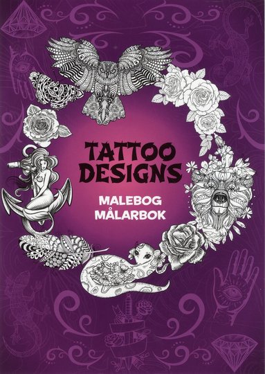Tattoo Designs Målarbok, Häftad