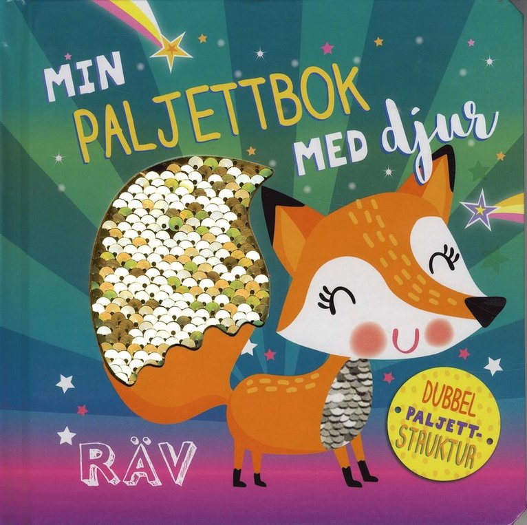 Min Paljettbok med Djur, Kartonnage