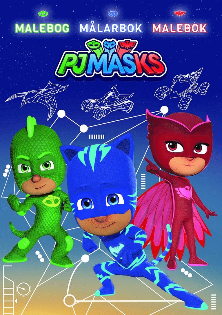 PJ Masks Målarbok
