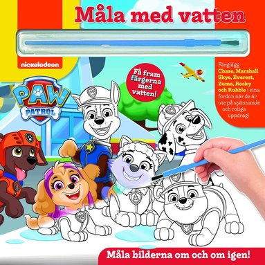 Måla med vatten. Paw Patrol, Kartonnage