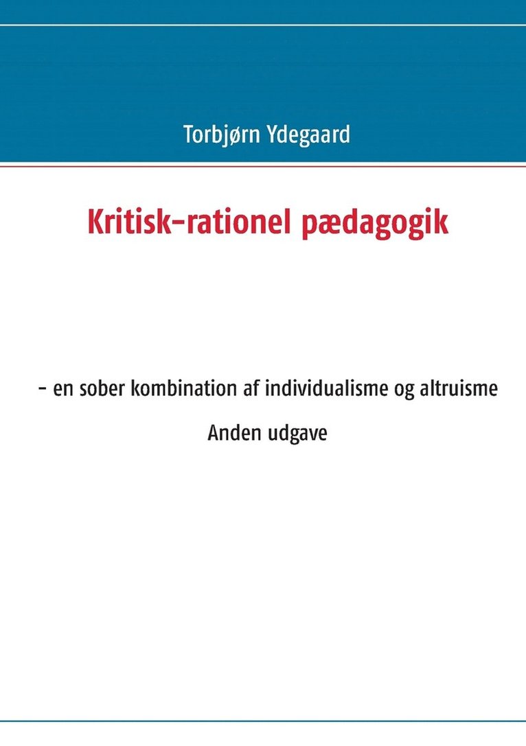 Kritisk-rationel pdagogik 1