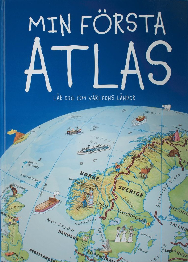 Jesper Groftved - Min första atlas, Inbunden