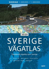 bokomslag Sverige vägatlas 2020