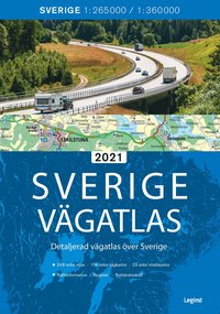 bokomslag Sverige vägatlas 2021