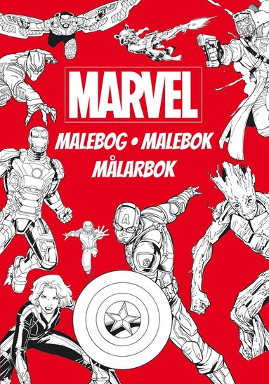 bokomslag Marvel Delux Målarbok