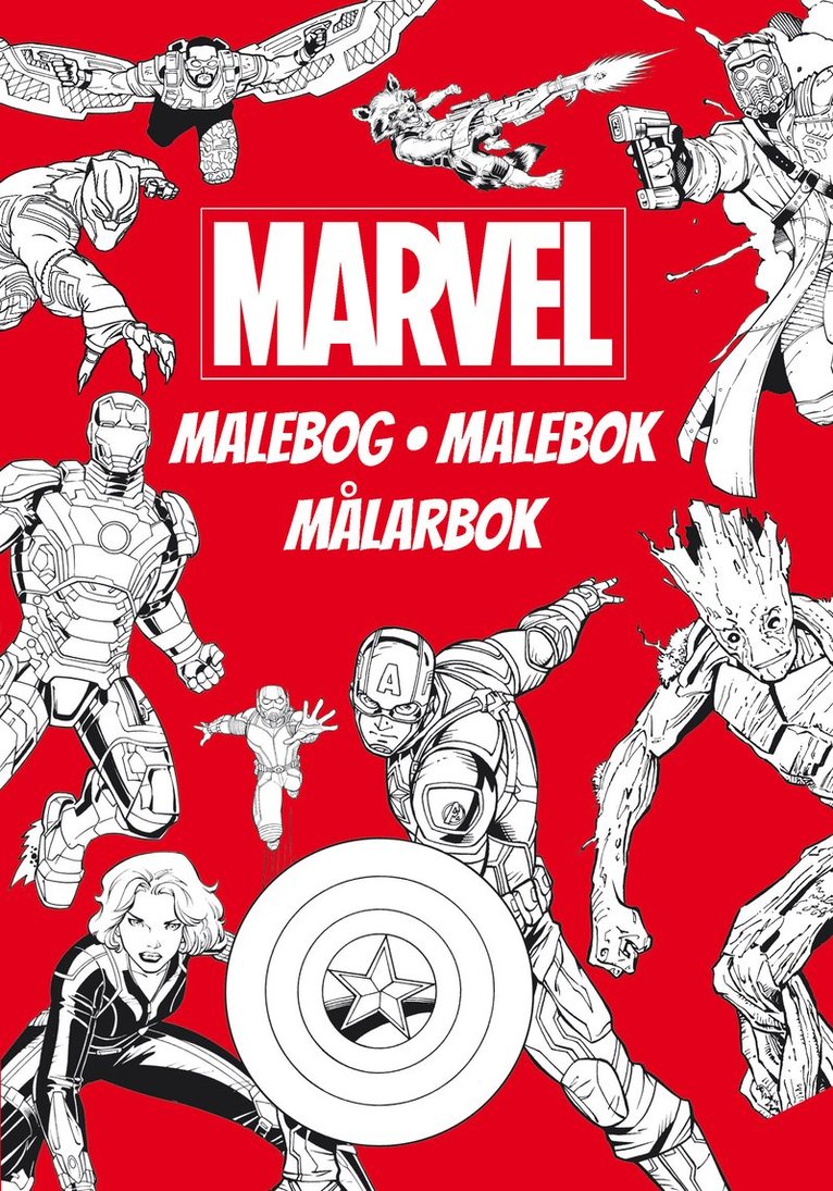 Marvel Delux Målarbok 1