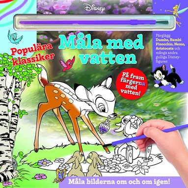 Måla med vatten. Disney söta djur, Kartonnage