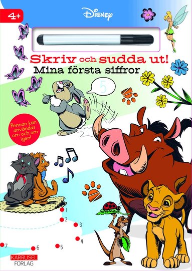 Disney - Skriv och sudda ut! Mina första siffror, Häftad