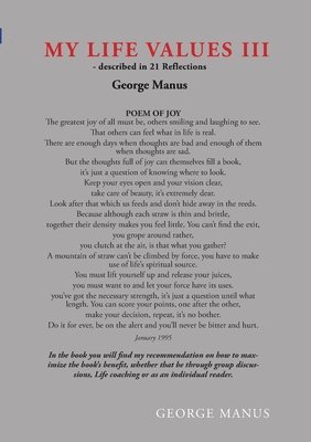 George Manus - My life values III, Häftad