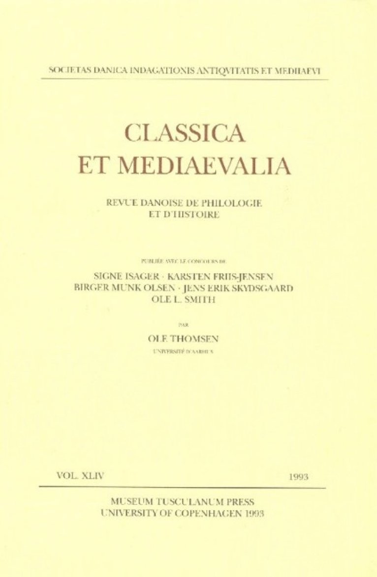 Classica et Mediaevalia