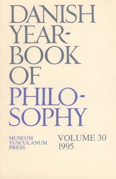 bokomslag Danish Yearbook of Philosophy