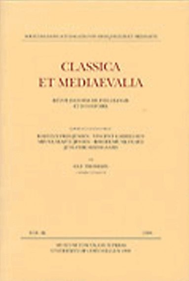 Ole Thomse, Karsten Friis-Jensen, Vincent Gabrielsen, Minna Skafte Jensen, Birger Munk Olsen, Jens Erik Skydsgaard - Classica et Mediaevalia, Häftad