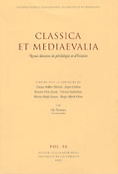 Ole Thomse, Tønnes Bekker-Nielsen, Jesper Carlsen, Karsten Friis-Jensen, Vincent Gabrielsen, Minna Skafte Jensen, Birger Munk Olsen - Classica et Mediaevalia, Inbunden