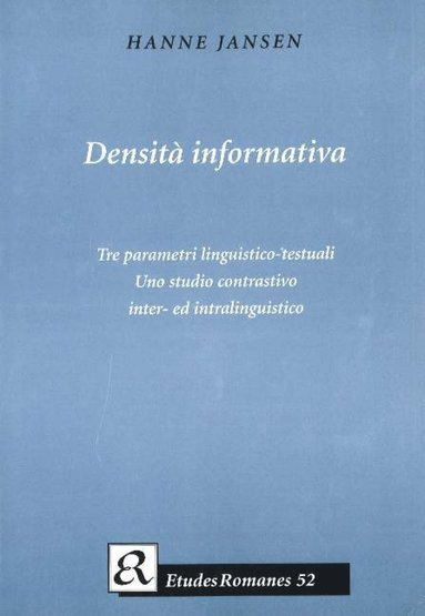 bokomslag Densità informativa