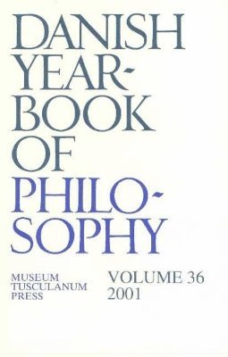 bokomslag Danish yearbook of philosophy