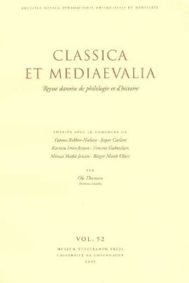 Classica et mediaevalia 1