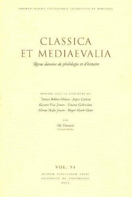 Classica et mediaevalia 1