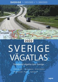 bokomslag Sverige vägatlas 2022