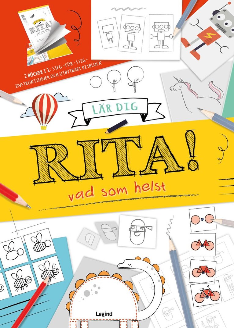 Lär dig rita! - vad som helst : bok och ritblock 1