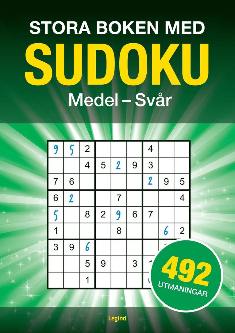 Stora boken med Sudoku : 492 sudokun, medel till svår