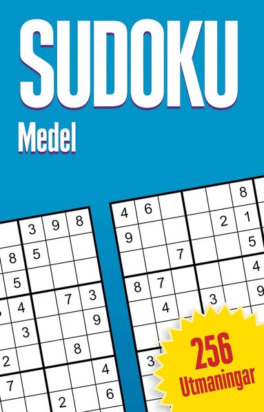 Sudoku : medel, 256 utmaningar, Häftad