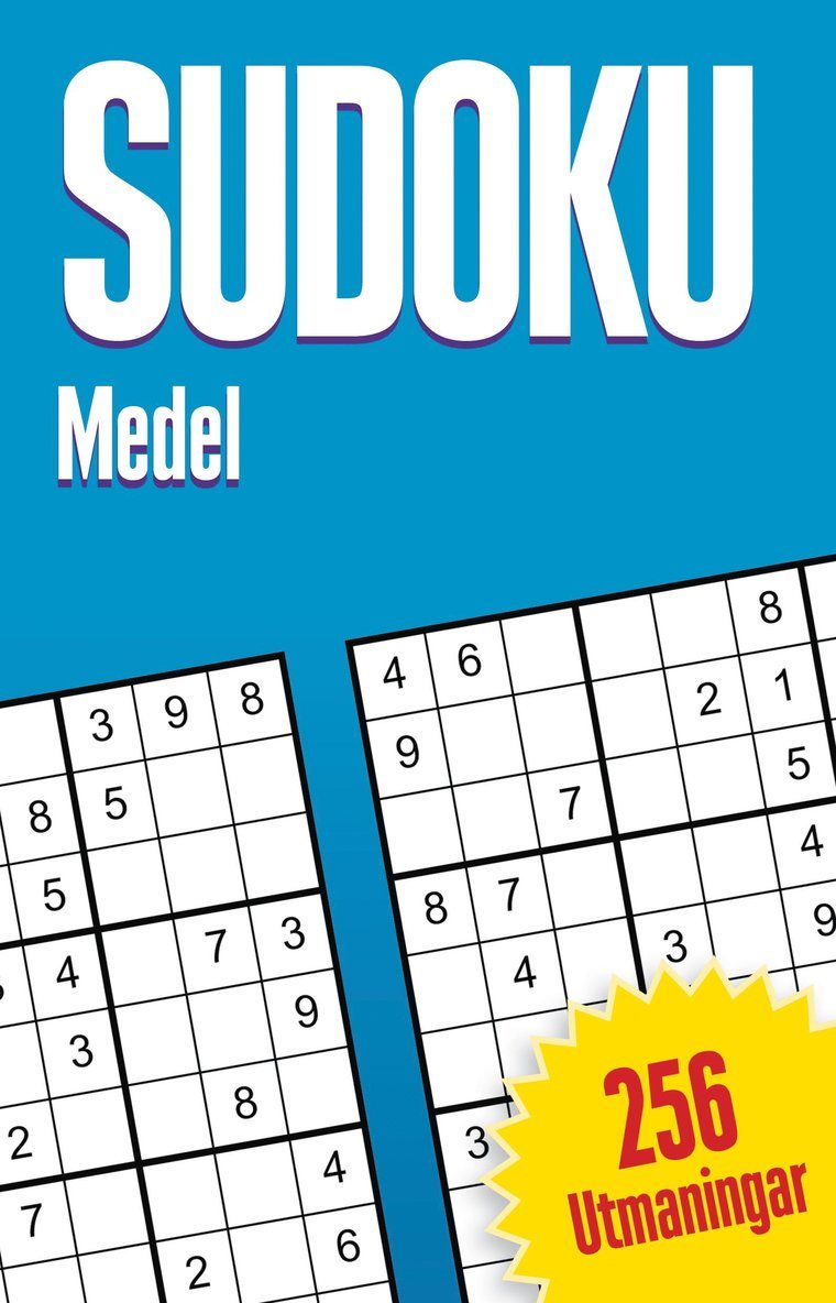 Sudoku : medel, 256 utmaningar 1